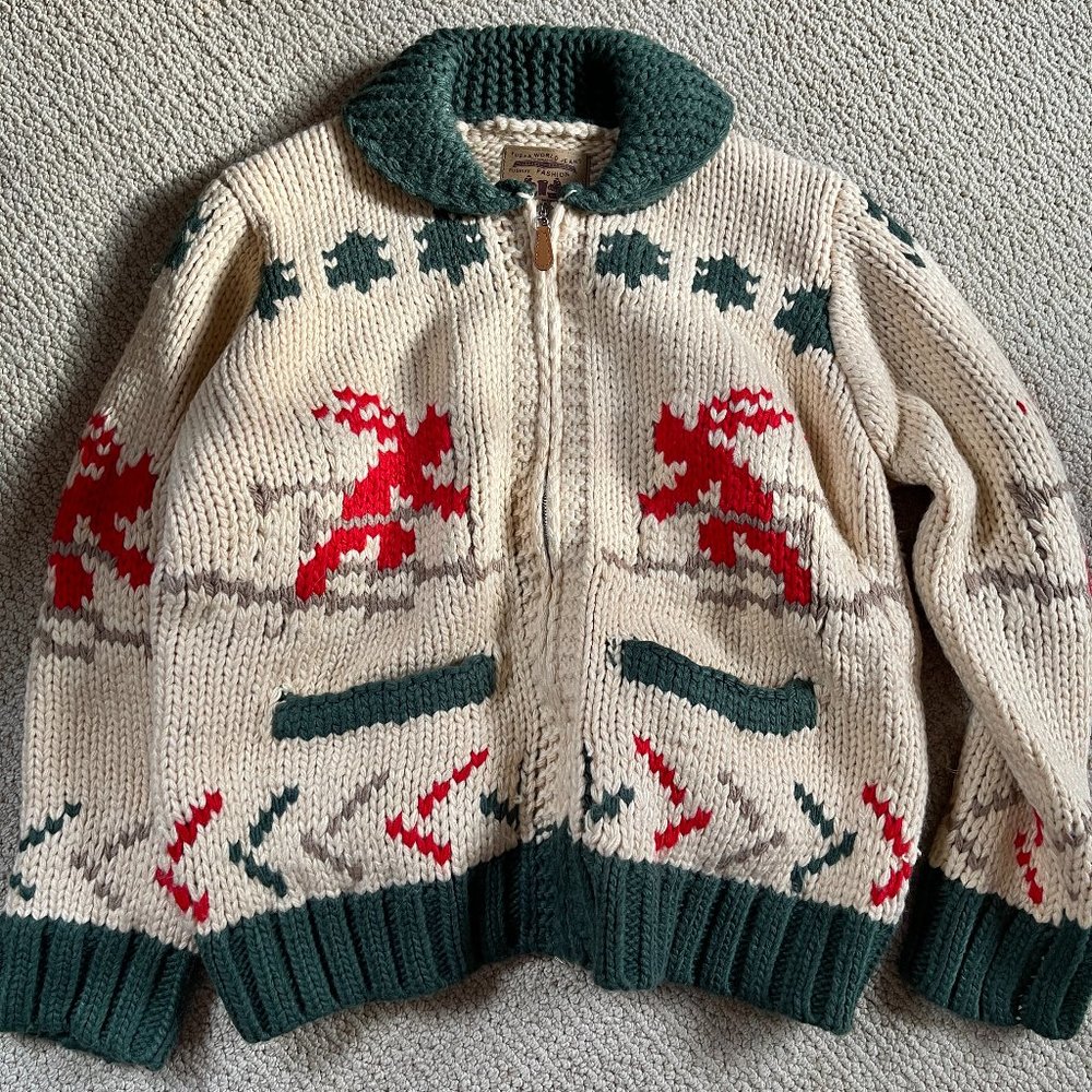 Vintage Women Size M Open Front Sweaters Cardigan